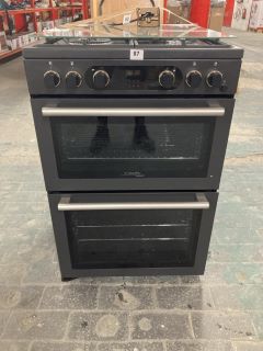 HOTPOINT FREESTANDING DOUBLE OVEN GAS COOKER MODEL: CD67G0CCX