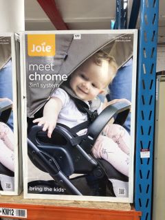 JOIE MEET CHROME 3 IN 1 BABY STROLLER SET