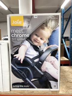 JOIE MEET CHROME 3 IN 1 BABY STROLLER SET