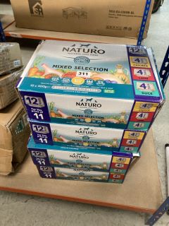 4 X NATURO DOG FOOD SELECTIONS