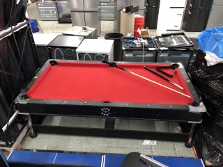 SNOOKER TABLE WITH CUES (NO BALLS)