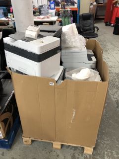 PALLET OF ASSORTED PRINTERS INC HP