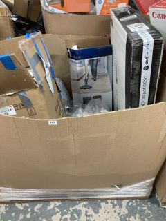 PALLET OF ASSORTED ITEMS INC TWO PIECE CHIMENEA WITH GRILL