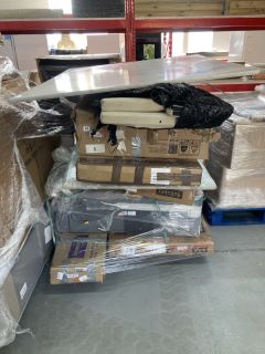 PALLET OF ITEMS INC LARGE WHITEBOARD