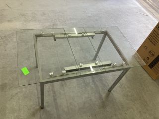 LARGE GLASS TABLE