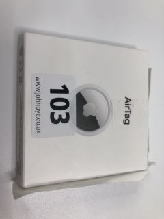 APPLE AIRTAG TRACKING DEVICE IN WHITE: MODEL NO A2187 (WITH BOX)  [JPTN39914]