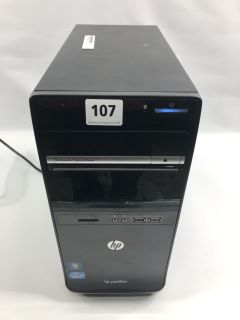 HP PAVILION P6 SERIES 1 TB PC IN BLACK. (UNIT ONLY). INTEL CORE I3-2120 @ 3.30GHZ, 4GB RAM,   [JPTN39834]