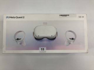 META QUEST 2 VR HEAD SET. (WITH BOX & 2 X CONTROLLERS)  [JPTN39863]