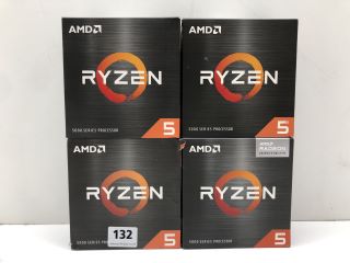 4 X AMD RYZEN FANS FOR PROCESSOR (FANS ONLY)