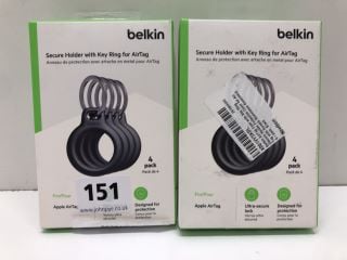 2 X BELKIN SECURE HOLDER FOR APPLE AIRTAGS
