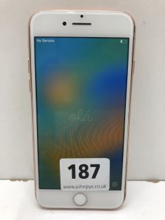 APPLE IPHONE 8  SMARTPHONE IN GOLD: MODEL NO A1863 (SALVAGE PARTS ONLY)(NO BOX,NO CHARGER)   [JPTN39838]