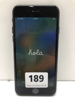 APPLE IPHONE SE  SMARTPHONE IN BLACK: MODEL NO A2275 (SCRATCHED SCREEN)(NO BOX,NO CHARGER)   [JPTN39841]