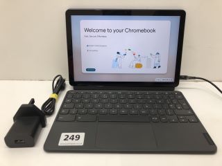 LENOVO CHROMEBOOK  TABLET WITH WIFI IN GREY/BLUE: MODEL NO CT-X636F (NO BOX,WITH CHARGER)  [JPTN39608]