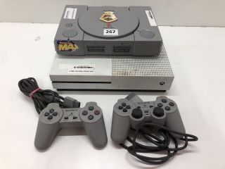 2 X ASSORTED ITEMS TO INCLUDE SONY GAME CONSOLE PLAYSTATION.  [JPTN39707, JPTN39711]