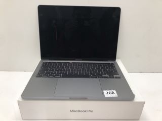 MACBOOK MACBOOK PRO 256GB LAPTOP IN SPACE GREY: MODEL NO A2338 (WITH BOX) (CRACKED SCREEN). M2 CHIP, 8GB RAM, 13.0" SCREEN  [JPTN39723]