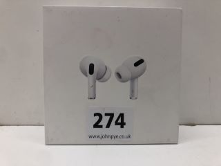 APPLE AIRPOD PRO EARPHONES IN WHITE: MODEL NO A2083 / A2084 / A2190 (WITH BOX)  [JPTN39717]