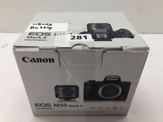 CANON EOS M50 MARK II CAMERA (WRONG BATTERY FOR CAMERA)