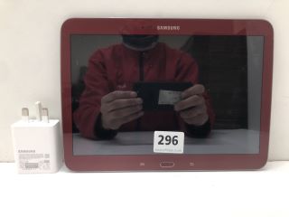 SAMSUNG GT-P5210 16GB TABLET WITH WIFI IN RED.  (NO BOX,NO CHARGER)  [JPTN39093]