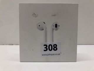 APPLE AIRPODS EARPHONES IN WHITE: MODEL NO A2032 A2031 A1602 (WITH BOX)  [JPTN39780]