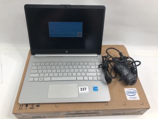 HP 14S-DQ2510SA LAPTOP IN SILVER. (WITH BOX (WITH CHARGER)) (HARD DRIVE REMOVED).   [JPTN39989]