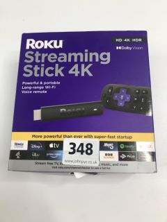 ROKU STREAMING STICK 4K STREAMING DEVICE IN BLACK. (WITH BOX & ACCESSORIES)  [JPTN39993]