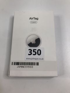 APPLE AIRTAG(4 PACK)SJ01LRU34P0GV TRACKING DEVICE IN WHITE/SILVER: MODEL NO A2187 (WITH BOX(NO BATTERY))  [JPTN39988]