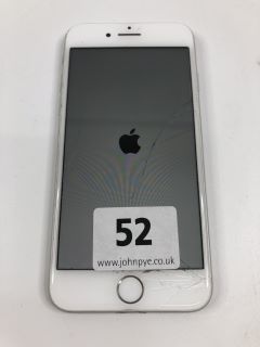 APPLE IPHONE 8 64GB SMARTPHONE IN WHITE: MODEL NO A1905 (DAMAGE TO FRONT OF PHONE)(NO BOX,NO CHARGER)   [JPTN39845]
