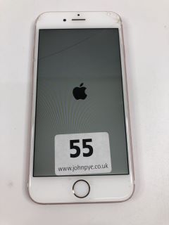APPLE IPHONE 6S 64GB SMARTPHONE IN ROSE GOLD: MODEL NO A1688 (UNIT ONLY)(NO BOX,NO CHARGER)   [JPTN39860]