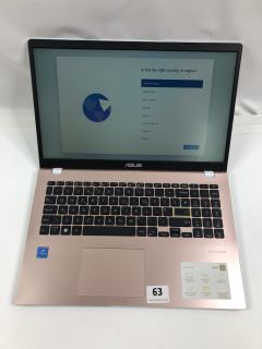 ASUS NOTBOOK E510M 128GB LAPTOP IN PINK. (WITH BOX & CHARGER). INTEL CELERON   N4020, 4GB RAM,   [JPTN39808]
