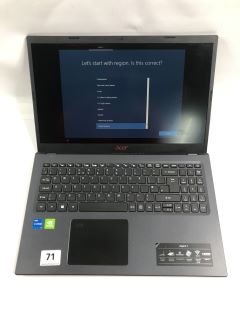 ACER ASPIRE 5 1TB LAPTOP IN GREY: MODEL NO N22C6. INTEL CORE I5-1135 G7, 8GB RAM,(WITH BOX,NO CHARGER)    [JPTN39811]