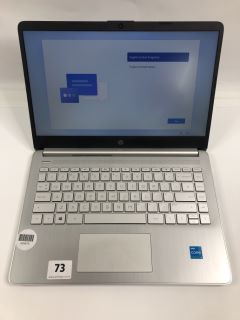 HP 14S-DQ2510SA 256GB LAPTOP IN SILVER: MODEL NO TPN-Q221 (UNIT  ONLY). INTEL CORE I3-1115G4 @ 3.00GHZ, 4GB RAM, (NO BOX,NO CHARGER)   [JPTN39866]