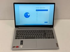 LENOVO IDEAPAD 1 15ADA7 256GB SSD LAPTOP (ORIGINAL RRP - €499,00) IN GREY: MODEL NO MPNXB29160FE (WITH CHARGER. WITHOUT CASE, QWERTY KEYBOARD. CONTAINS THE Ñ // CASE DETACHED AND RIGHT HINGE LOOSE).
