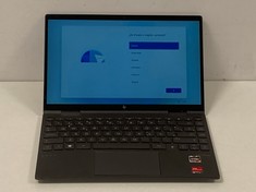 LAPTOP HP ENVY X360 CONVERTIBLE 13-AY0004NS 512GB SSD IN BLACK. (WITHOUT BOX. NO CHARGER, QWERTY KEYBOARD. CONTAINS Ñ // SLIGHTLY CURVED CASE // DENTED CASE). AMD RYZEN 7 4700U @ 2.00GHZ, 16GB RAM, 1