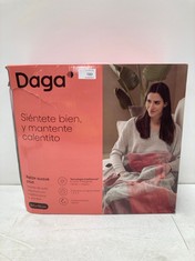 DAGA ELECTRIC THERMAL SOFA BLANKET RELAX SOFT PLUS, INTELLISENSE TECHNOLOGY, ULTRA-SOFT FABRIC AND LARGE POCKETS, MULTI-TIMER, 6 TEMPERATURE LEVELS, 150X110 CM - LOCATION 48A.