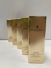 5 X ELIZABETH ARDEN CERAMIDE MICROCAPSULES SKIN REPLENISHING ESSENCE, 90 ML - LOCATION 16A.