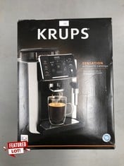 KRUPS SENSATION AUTOMATIC ESPRESSO MACHINE 4 UNIQUE COFFEE DRINKS - LOCATION 1B.