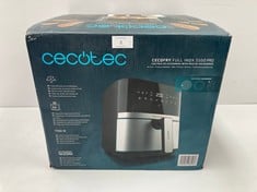 CECOTEC AIR FRYER CECOFRY FULL INOX 5500 PRO 5,5 L OIL-LESS AIR FRYER WITH ACCESSORIES. 1700 W, DIETARY AND DIGITAL, TOUCH, STAINLESS STEEL FINISH, 8 MODES, ACCESSORY PACK - LOCATION 1A.