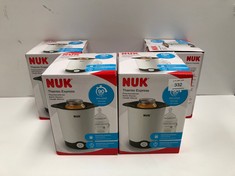 4 X NUK THERMO EXPRESS BOTTLE WARMER, PARTICULARLY FAST AND GENTLE HEATING IN ONLY 90 SECONDS, FOR CUPS AND BOTTLES - LOCATION 22B.