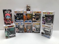 11 X FUNKOS VARIOUS CHARACTERS INCLUDING POKÉMON LUXRAY - LOCATION 18B.