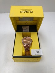 INVICTA WATCH MODEL 15253 ROSE GOLD COLOUR - LOCATION 10B.