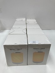 10 X NIGHT LIGHT WITH WARM LIGHT, WHITE LIGHT AND COLOURED LIGHTS T8S - LOCATION 47B.