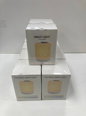 10 X NIGHT LIGHT WITH WARM LIGHT, WHITE LIGHT AND COLOURED LIGHTS T8S - LOCATION 51B.