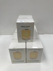 10 X NIGHT LIGHT WITH WARM LIGHT, WHITE LIGHT AND COLOURED LIGHTS T8S - LOCATION 51B.