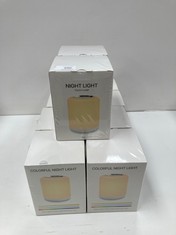 10 X NIGHT LIGHT WITH WARM LIGHT, WHITE LIGHT AND COLOURED LIGHTS T8S - LOCATION 51B.