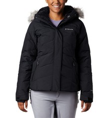 COLUMBIA WOMEN'S SKI JACKET, BLACK METALLIC, S - LOCATION 42A.