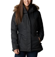 COLUMBIA SUTTLE MOUNTAIN II INSULATED JACKET JACKET, BLACK, WOMEN'S MEDIUM-LARGE SIZE M - LOCATION 42A.