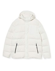 GEOX M NETTUNO HOOD JKT (MEN'S DOWN JACKET, WHITE, 52( IS DIRTY) - LOCATION 22A.