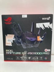 ASUS ROG RAPTURE GT-AX11000 PRO - TRIPLE BAND EXTENDABLE WIFI 6 GAMING ROUTER, 10G AND 2.5G PORTS, ASUS RANGEBOOST PLUS, TRIPLE LEVEL GAMING ACCELERATION, NETWORK SECURITY, AIMESH - LOCATION 47C.