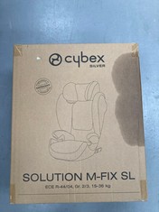 CYBEX CAR SEAT GROUP 2/3, SOLUTION M-FIX SL, FOR CARS WITH AND WITHOUT ISOFIX, GROUP 2/3 (15-36 KG), FROM 3 TO 12 YEARS, BLACK (PURE BLACK)- LOCATION 48C.