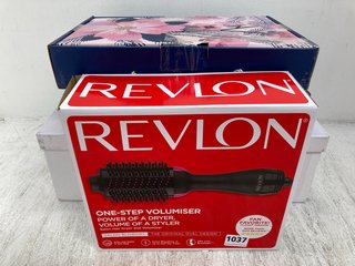 4 X GENERAL ITEMS TO INCLUDE REVLON SALON HAIR DRYER AND VOLUMIZER: LOCATION - C 7